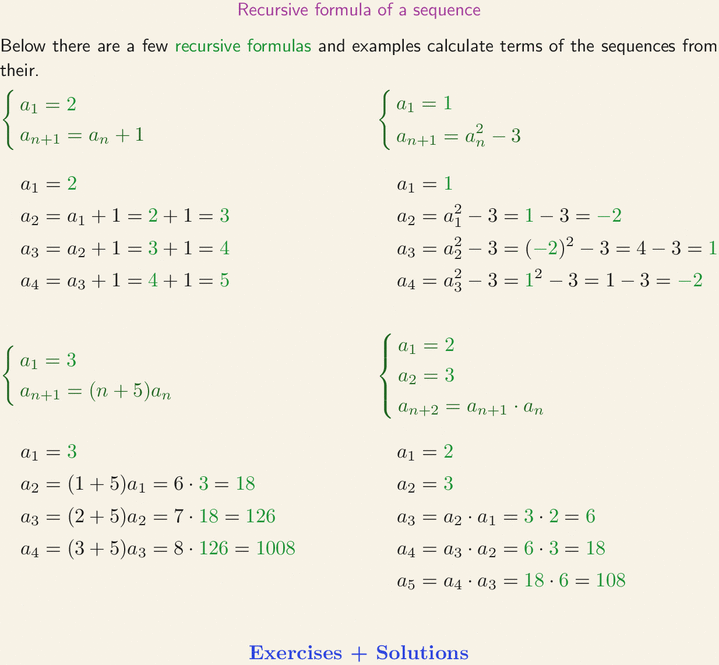 Recursive Formula Of A Sequence