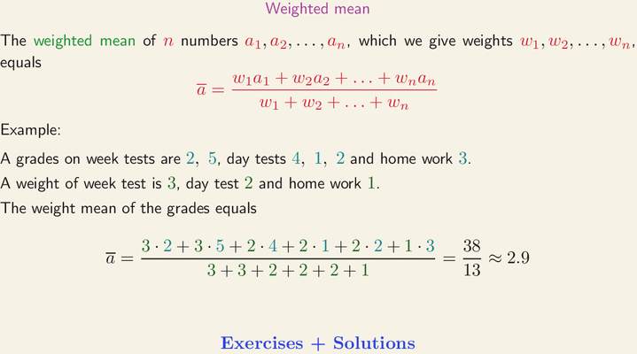 Weighted Mean 3104