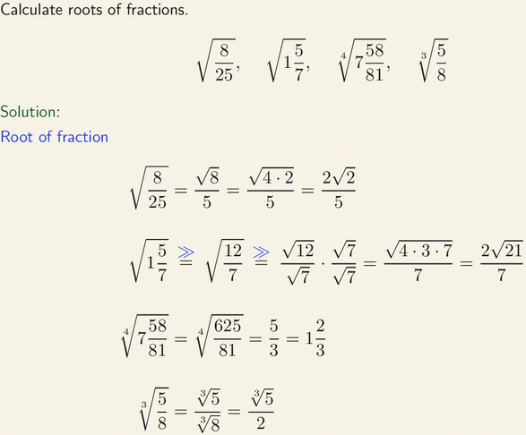 4th Root Of Fraction